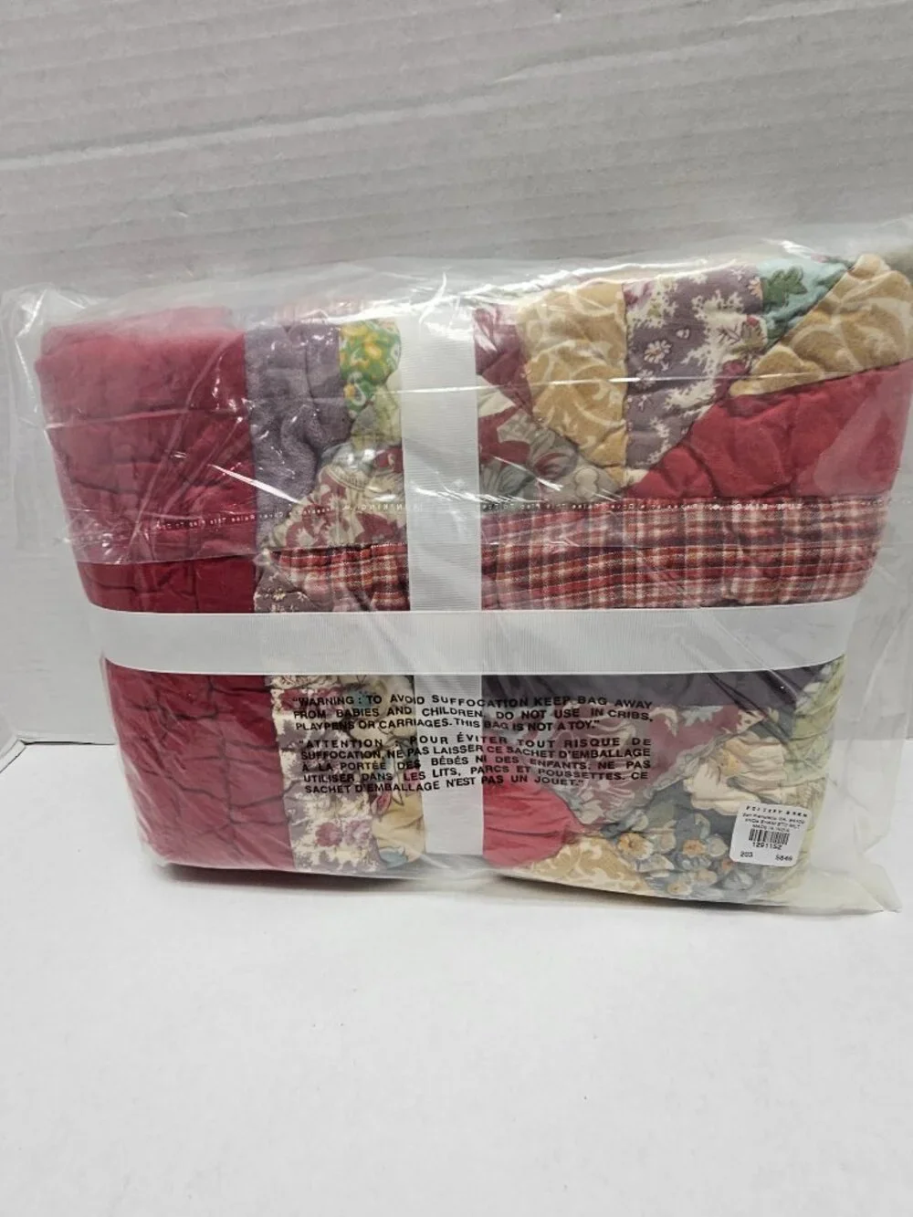 1 NEW Pottery Barn Bandana Patchwork Standard Sham Pillow Cover Quilt 1291152